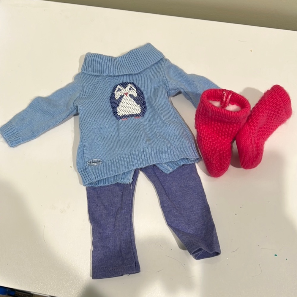 American girl doll sweater set